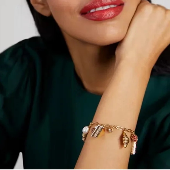 Kate Spade Patisserie Charm Bracelet New $178 - Picture 3 of 8